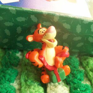 Miniature Tigger Figurine- Fourth of Four Figurines Christmas at Pooh's House